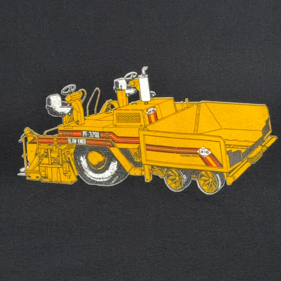 Vintage Blaw Knox Shirt Adult 2XL Black Paver Construction Road Work PF 3200 Y2K - Picture 4 of 8